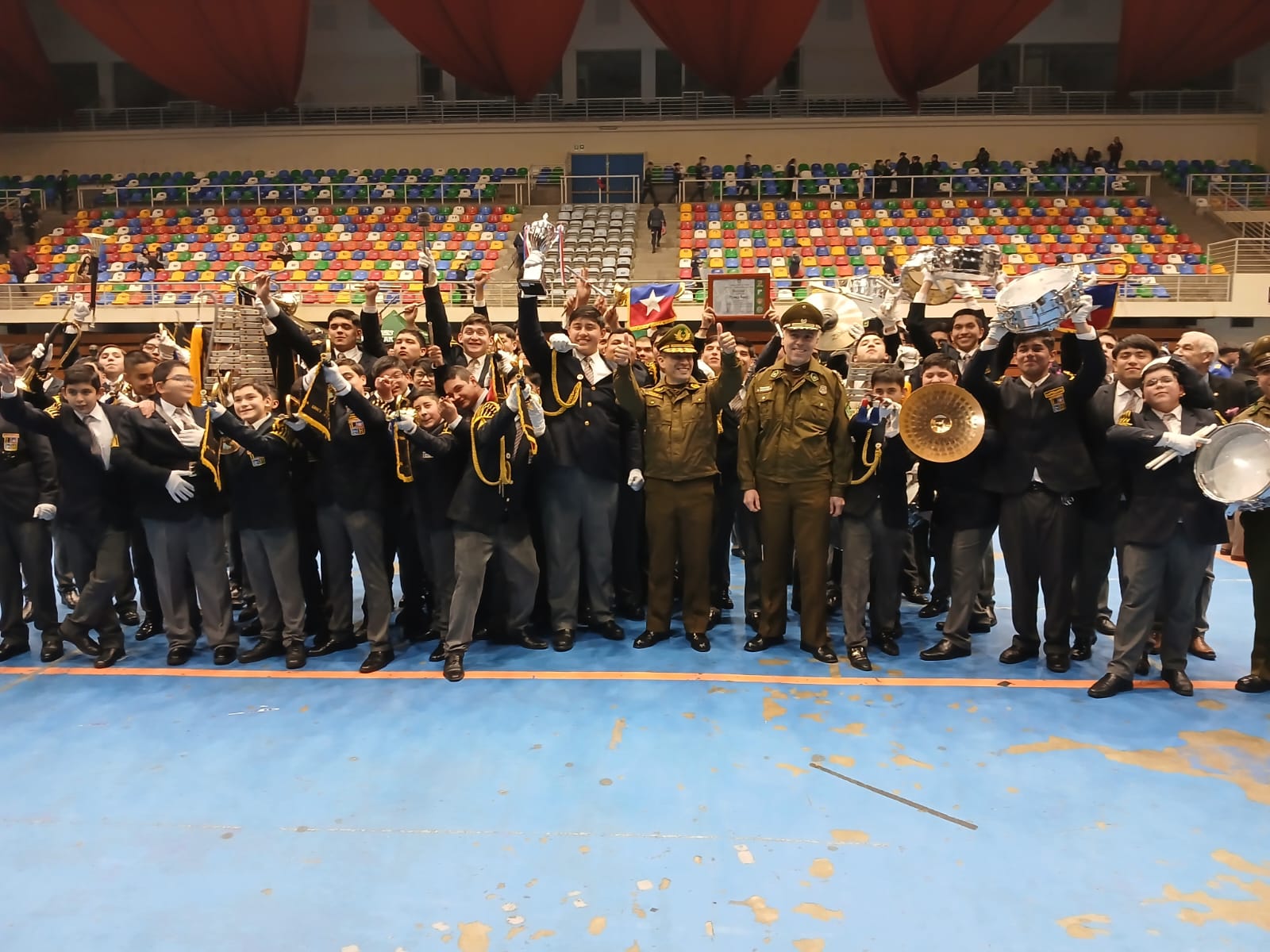 “Liceo de hombres Manuel Montt, gana concurso de bandas escolares organizado por Carabineros”