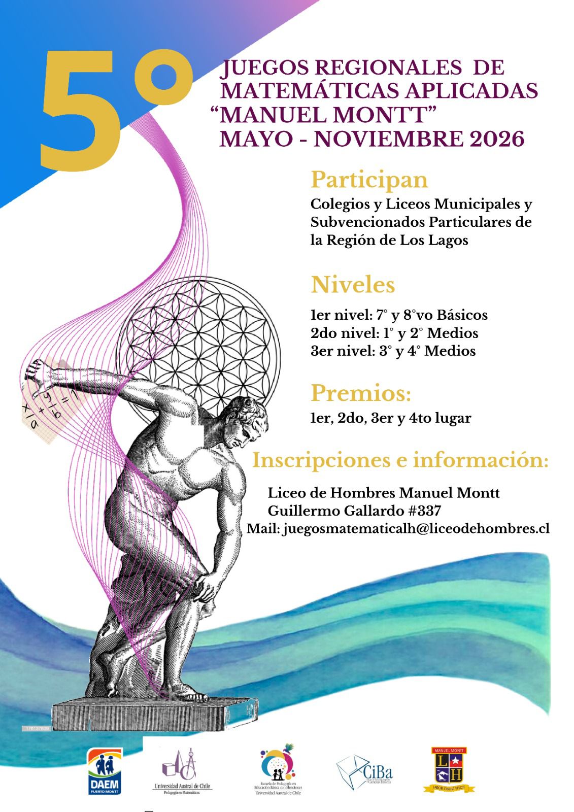 5° Juegos Regionales de Matemáticas Aplicadas “Manuel Montt” 2026.
